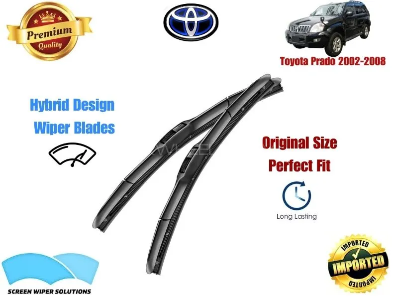 Toyota Prado 2002-2008 Aero Design Soft Wiper Blade set - Premium Quality Image-1