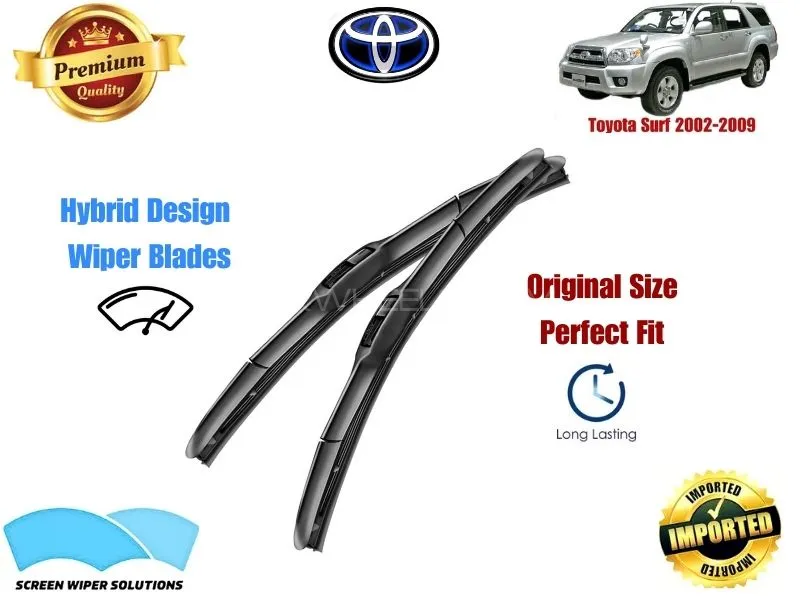 Toyota Surf 2002-2009 Aero Design Soft Wiper Blade set - Premium Quality Image-1