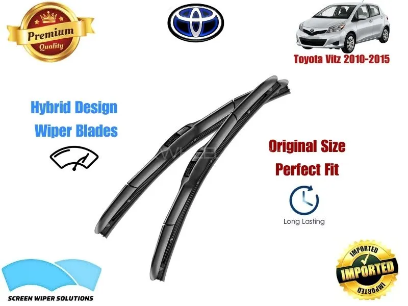 Toyota Vitz 2010-2015 Aero Design Soft Wiper Blade set - Premium Quality Image-1