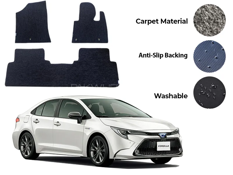 Toyota Corolla Hybrid Genuine Fitting Carpet Floor Mat 4PCS - Model 2018-2025 Image-1