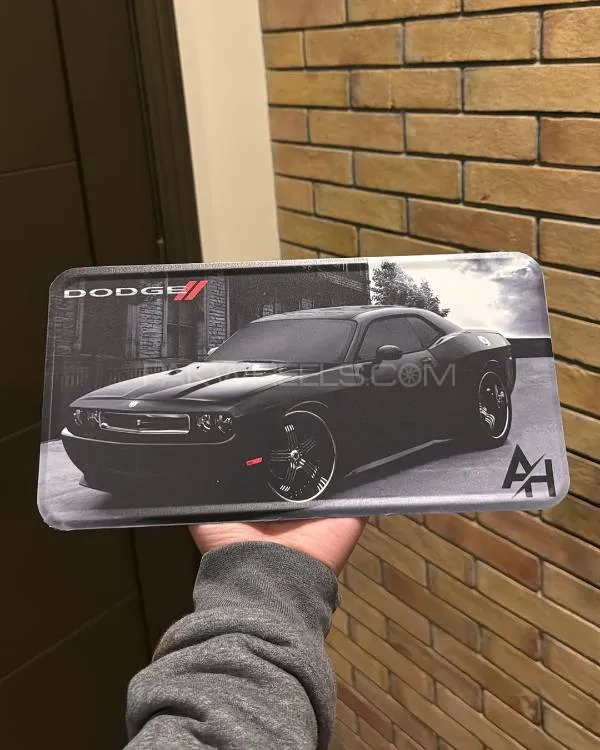 Dodge Challenger Metal Licence Plate Image-1