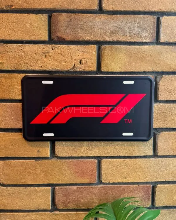 F1 Racing Metal Licence Plate Image-1