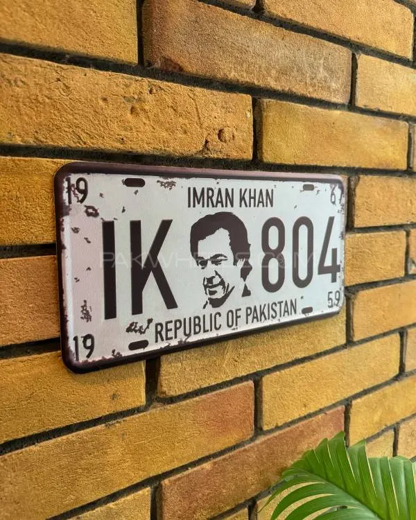 Imran Khan/PTI Metal Licence Plate  Image-1