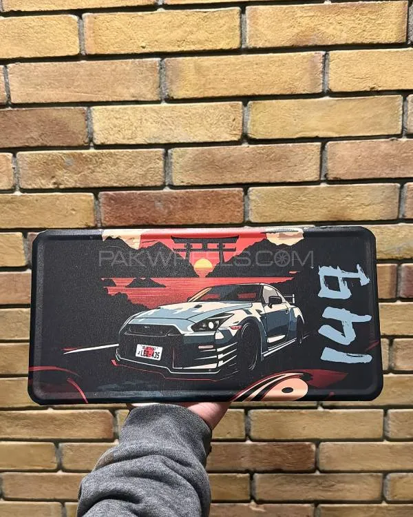 Nissan GTR JDM Metal Licence Plate Image-1