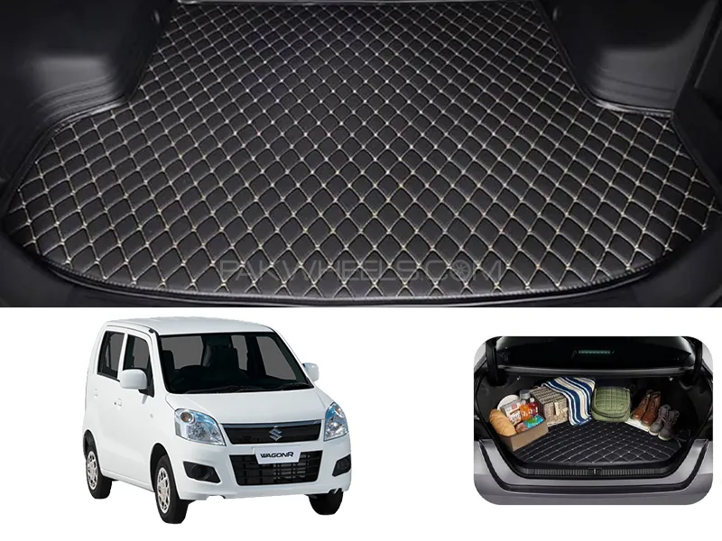Suzuki Wagon R 7D Custom Car Trunk Mat - Model 2014-2025 Image-1