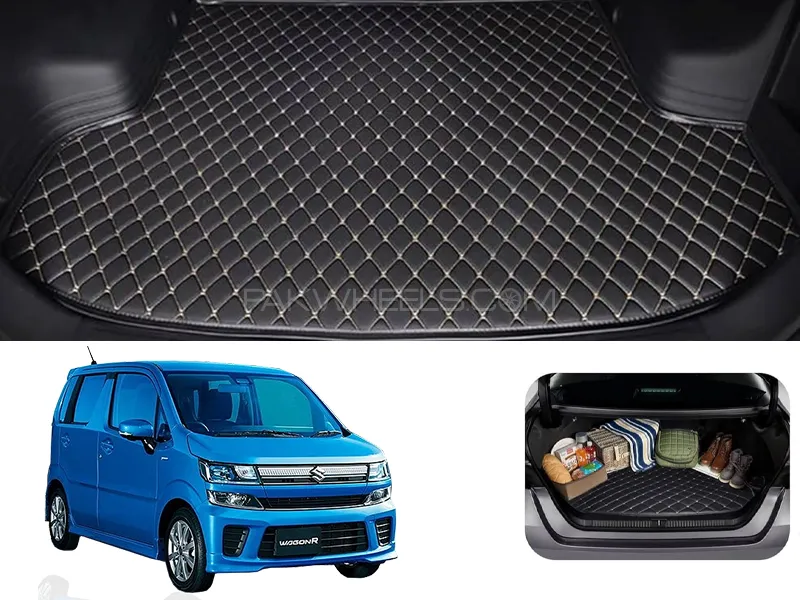 Suzuki Wagon R Japanese 7D Custom Car Trunk Mat - Model 2018-2025 Image-1