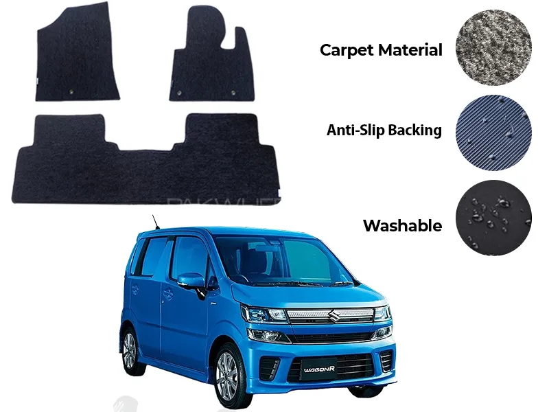 Suzuki Wagon R Japanese Genuine Fitting Carpet Floor Mat 4PCS - Model 2018-2025 Image-1