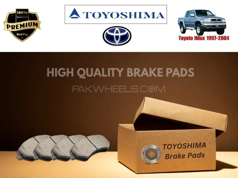 Toyota Hilux  1997-2004 Toyoshima Front Brake Pads - High Quality Image-1