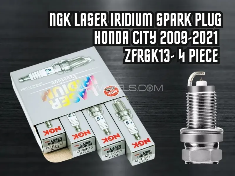 NGK Laser Iridium Spark Plug Honda City 2009-2021| IZFR6K13- 4 Piece Image-1