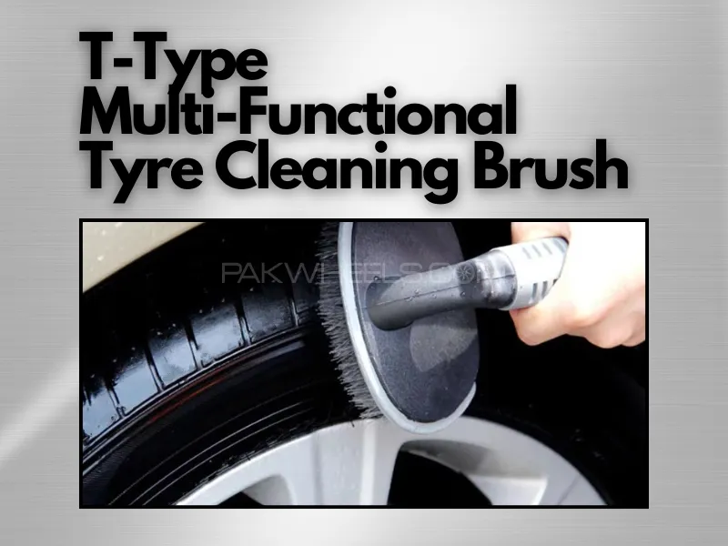 T-Type Multi-Functional Tyre Cleaning Brush Image-1
