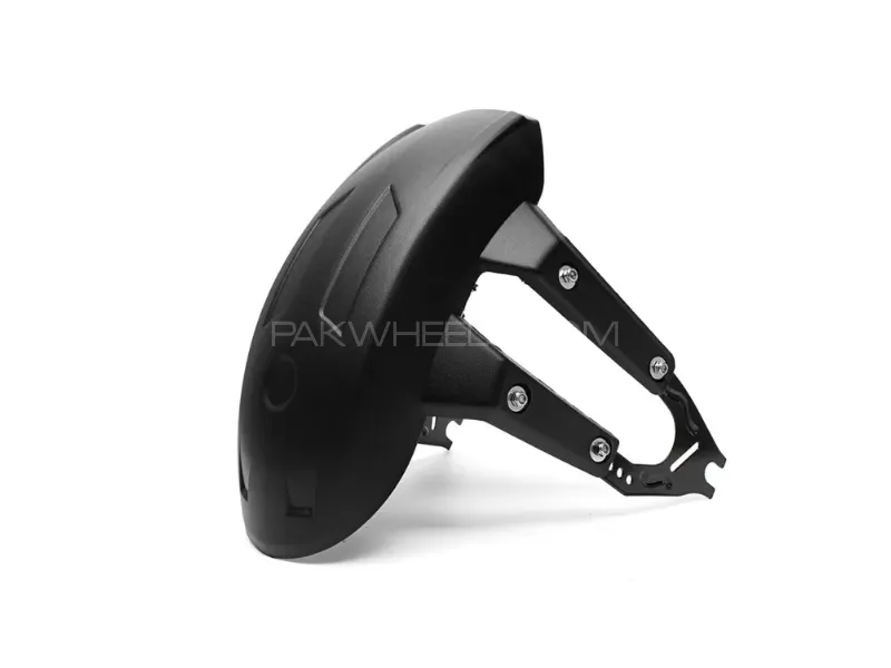 Universal Black Plastic Motorcycle Rear Splash Guard – Mud Flap Fender Image-1