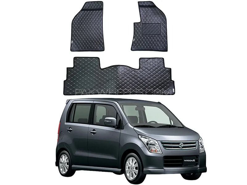 Suzuki Wagon R 7D Floor Mat ( Flat Style ) - Model 2008-2013 Image-1