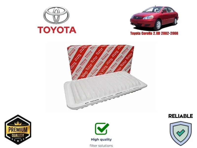 Toyota Corolla 2.0D 2008-2014 Air Filter Premium Quality Image-1