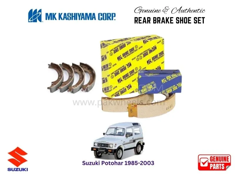 Suzuki Potohar 1985-2003 MK Japan Rear Brake Shoe Set Image-1