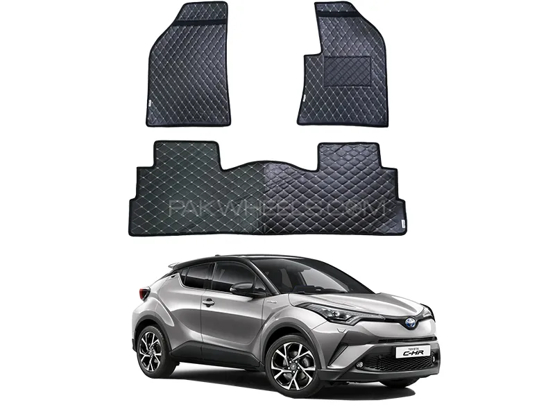 Toyota C-HR 7D Floor Mat ( Flat Style ) - Model 2016-2025 Image-1