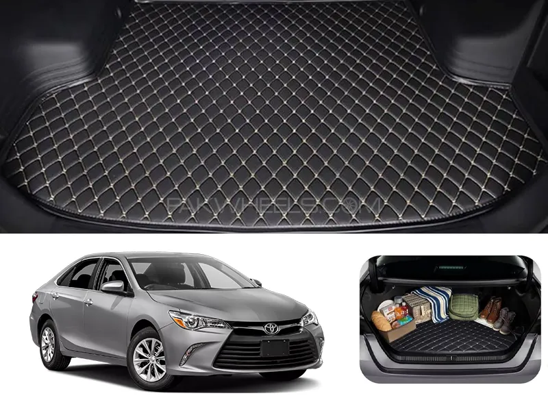 Toyota Camry 7D Custom Car Trunk Mat - Model 2012-2017 Image-1