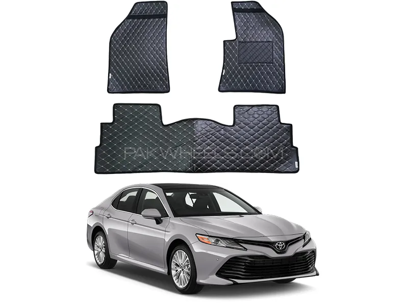 Toyota Camry 7D Floor Mat ( Flat Style ) - Model 2018-2025 | Fully Customized 7D Floor Mat Image-1