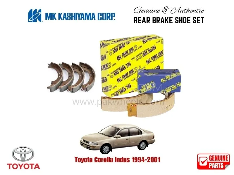 Toyota Corolla 1994-2001 MK Japan Rear Brake Shoe Set Image-1