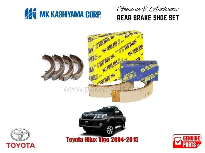 Toyota Hilux Vigo 2004-2015 MK Japan Rear Brake Shoe Set Image-1