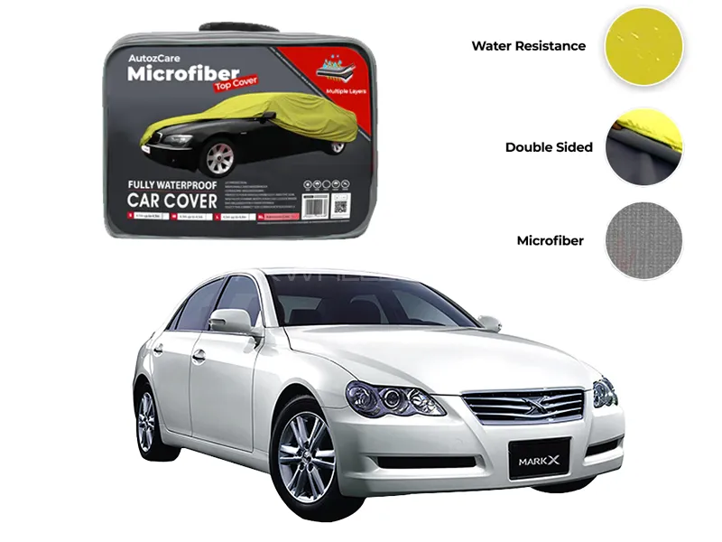 Toyota Mark X Microfiber Car Top Cover - Model 2004-2009 Image-1