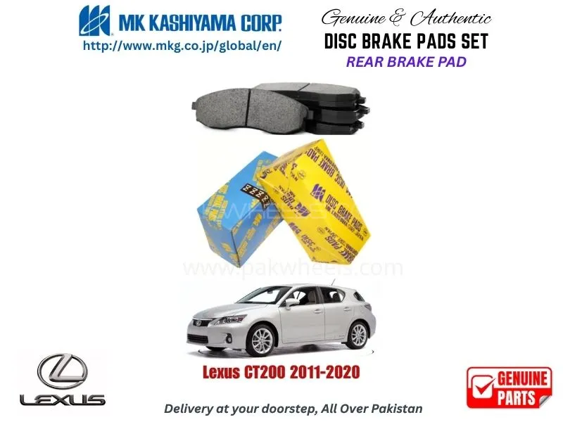 Lexus CT200h 2011-2020 Rear Brake Pads MK Japan Image-1