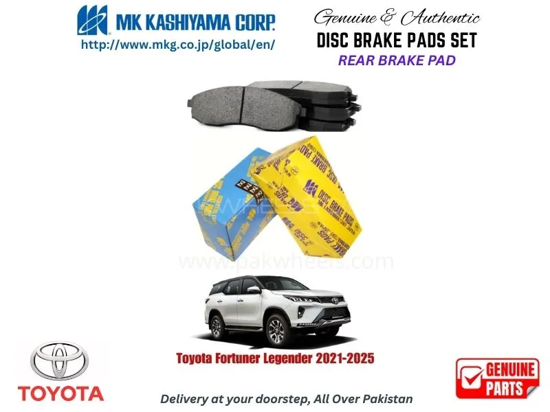 Toyota Fortuner Legender 2021-2025 Rear Brake Pads MK Japan Image-1