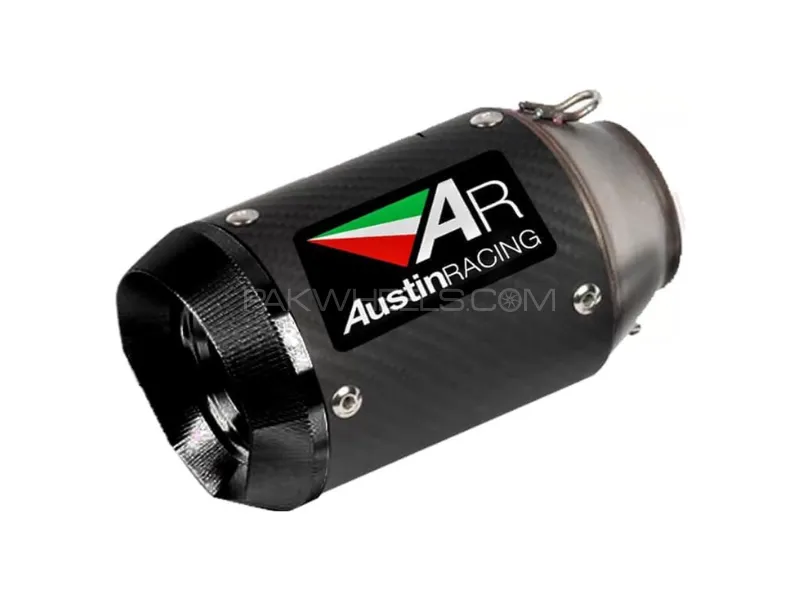 Austin Racing Universal Motorcycle Exhaust – Carbon Silencer Image-1