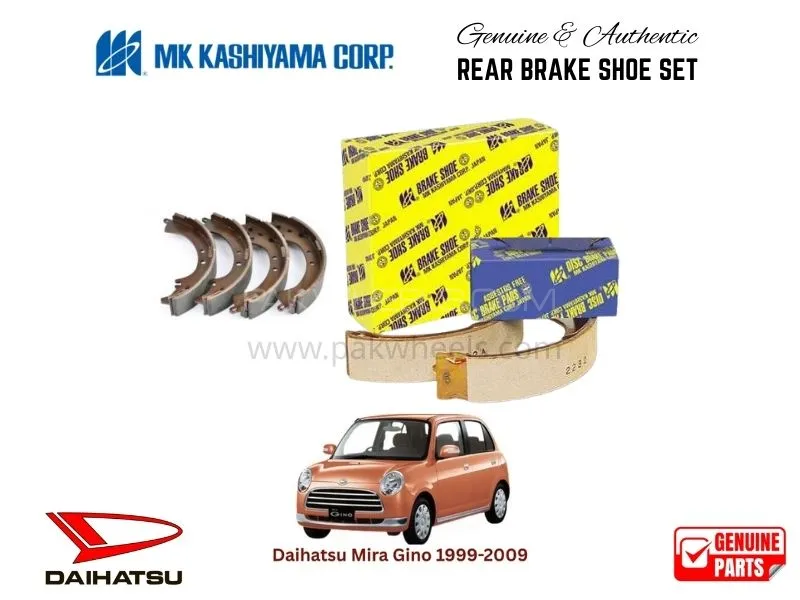 Daihatsu Mira Gino 1999-2009 MK Japan Rear Brake Shoe Set Image-1