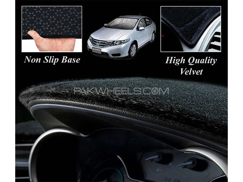 Honda City Dashboard Mat Velvet Model 2009-2021 Image-1
