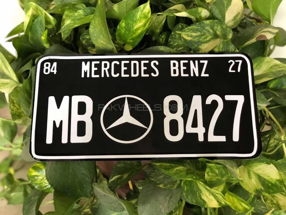 MERCEDES BENZ Metal License Plate Image-1
