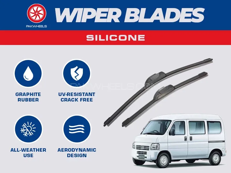 PakWheels Silicon Wiper Blades For Honda Acty Image-1