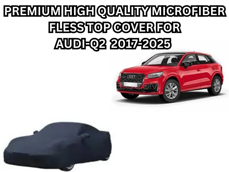 Premium High-Quality Microfiber Fleece Water Top Cover – Black (For Audi Q2, 2017–2025) Image-1