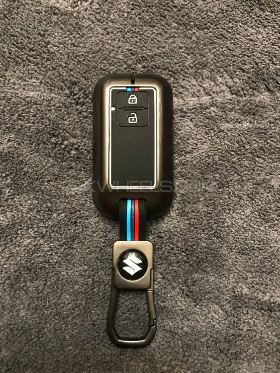 Suzuki Swift New Model 2022 Remote Key Cover in Metal BMW Style  Image-1