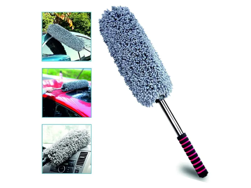 Car & Bike Cleaning Duster – Ultra Soft Microfiber Brush with Extendable Handle Image-1