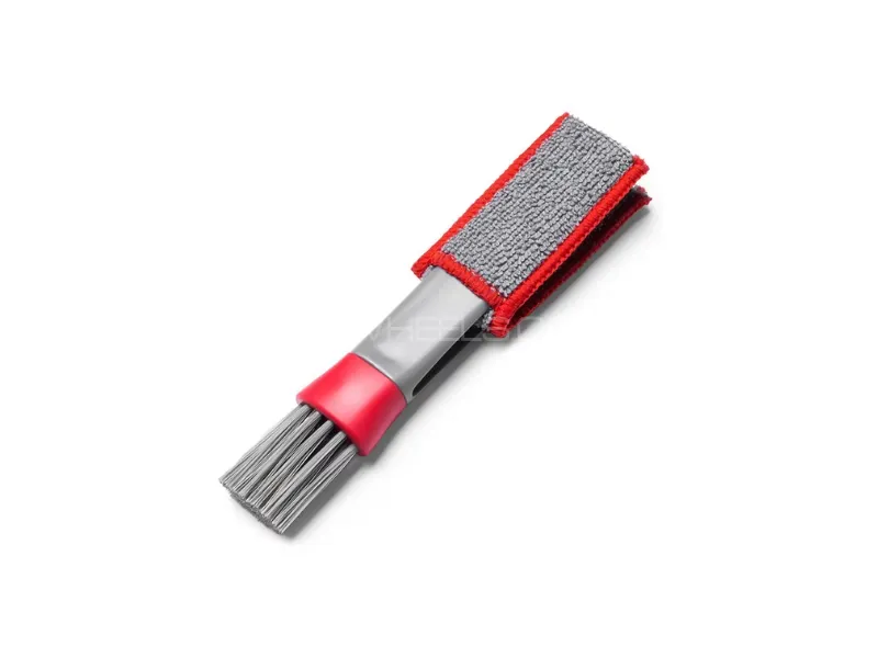 Multi Function Detailing Brush (Red & Gray) – Versatile Cleaning Tool for Cars & Bikes Image-1