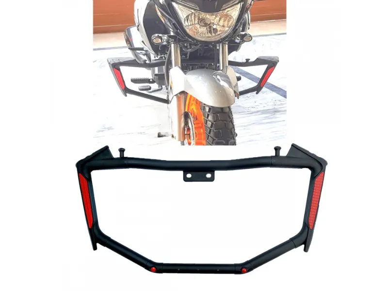 Universal Motorcycle Reflective Shorty Crash Protector Bar (Safe Guard) Image-1