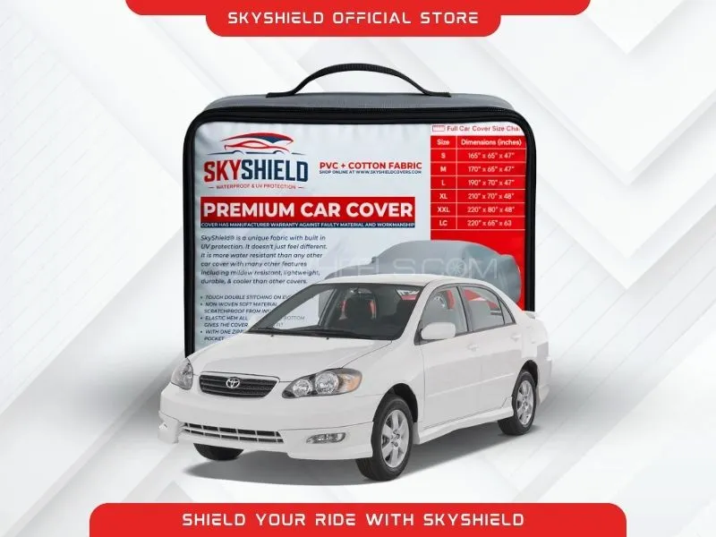 Car Covers PVC and Non Woven Fabric - Toyota Corolla 2005 Top Cover Car Care Image-1