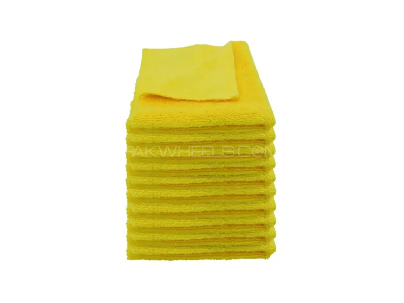 Edgeless Microfiber Towel – Pack of 10 (Multi-Color) Image-1