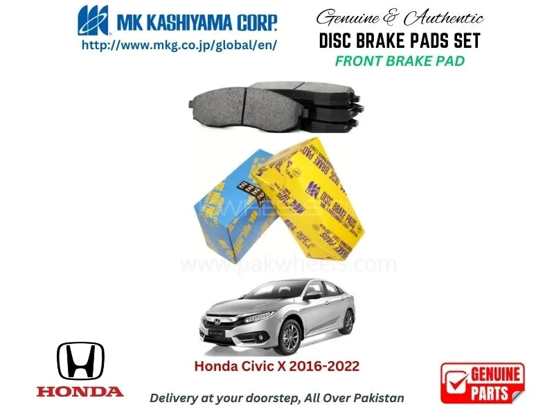 Honda Civic-X 2016-2022 FRONT BRAKE PADS MK JAPAN Image-1