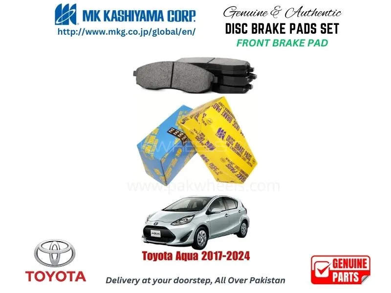 Toyota Aqua 2017-2025 FRONT BRAKE PADS MK JAPAN Image-1