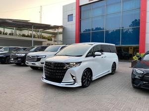 Toyota Alphard E-Four 
Executive Lounge  
Model: 2023
Mileage: 1,600 Km only 
Unregistered 
Fresh Import 2025
  
*Leather chauffeur seats 
*Heating & cooling seats  
*JBL sound system 
*Back autodoor 
*Separate sunroof
*3rd row powered seats

Calling and Visiting Hours

Monday to Saturday

11:00 AM to 7:00 PM
