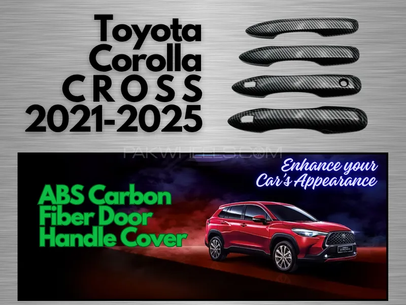 Toyota  CROSS 2014-2025 Carbon Fiber Door Handle Covers Image-1
