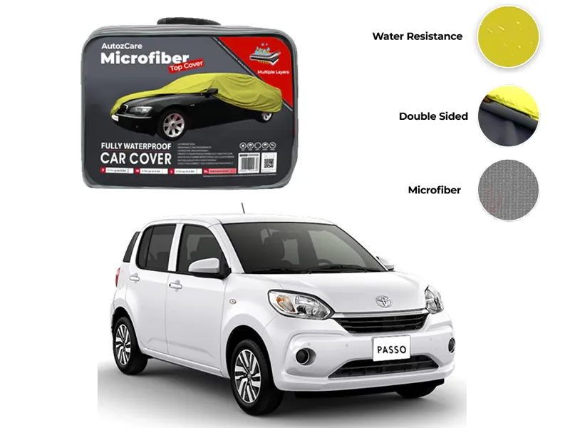 Toyota Passo Microfiber Car Top Cover - Model 2017-2025 Image-1