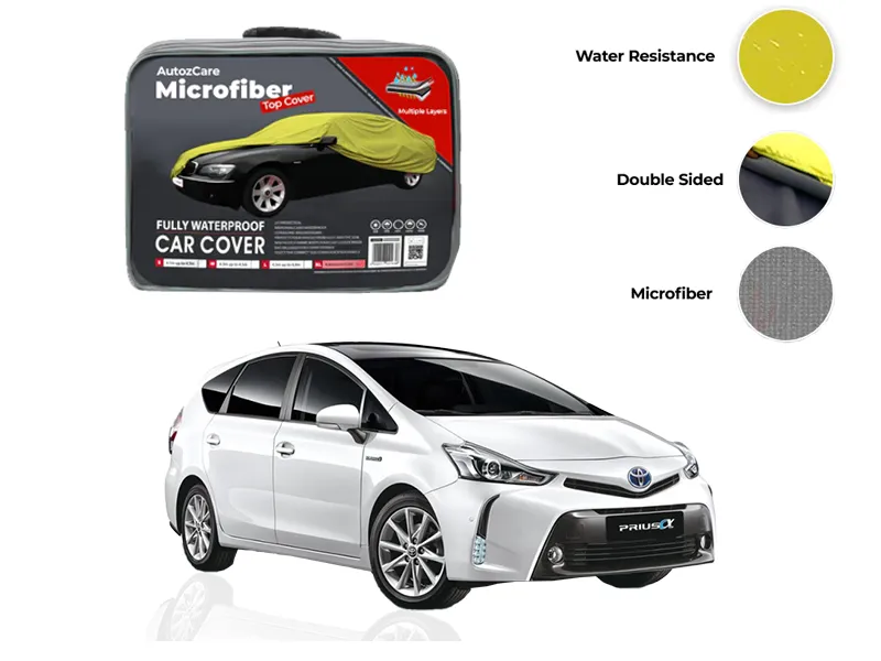 Toyota Prius Alpha Microfiber Car Top Cover - Model 2011-2021 Image-1