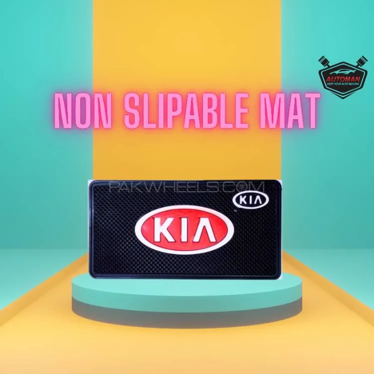 "Premium Non-Slip Rubber Dashboard Mat for KIA – Secure Fit & Anti-Slip Protection" Image-1