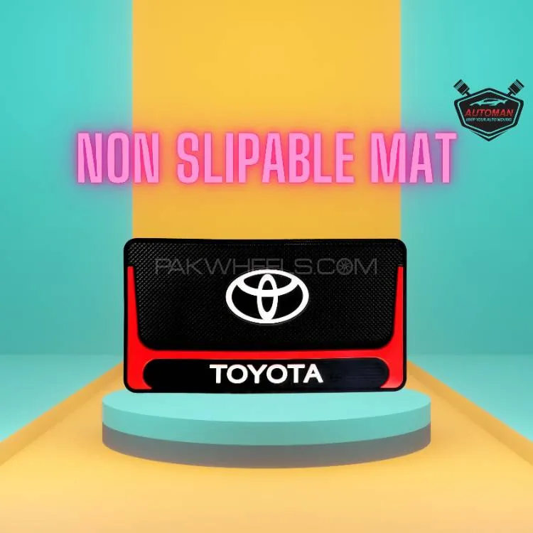 Premium Non-Slip Rubber Dashboard Mat for Toyota – Secure Fit & Stylish Protection Image-1