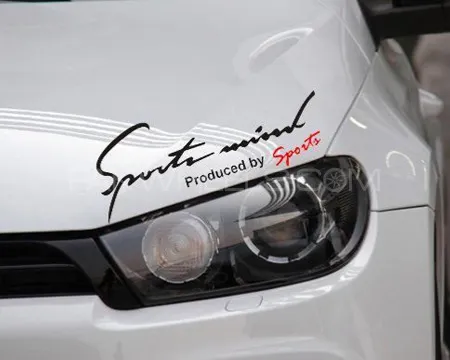 Custom (SPORTS MIND) Car/Bike Sticker Image-1