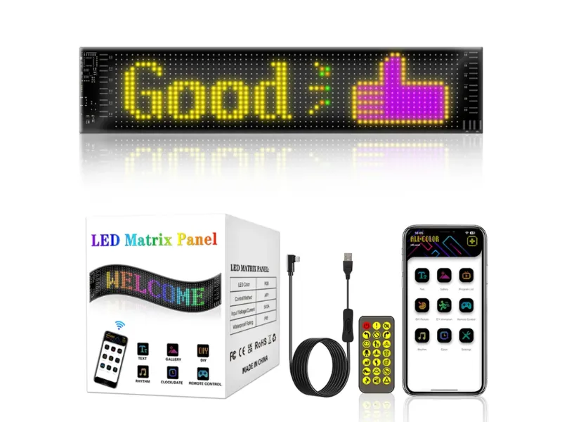 LED Flexible Display Matrix Panel for Car Advertising – Full Color, High Definition Scrolling Screen LED Flexible Display Matrix Panel for Car Advertising – Full Color, High Definition Scrolling Screen Image-2