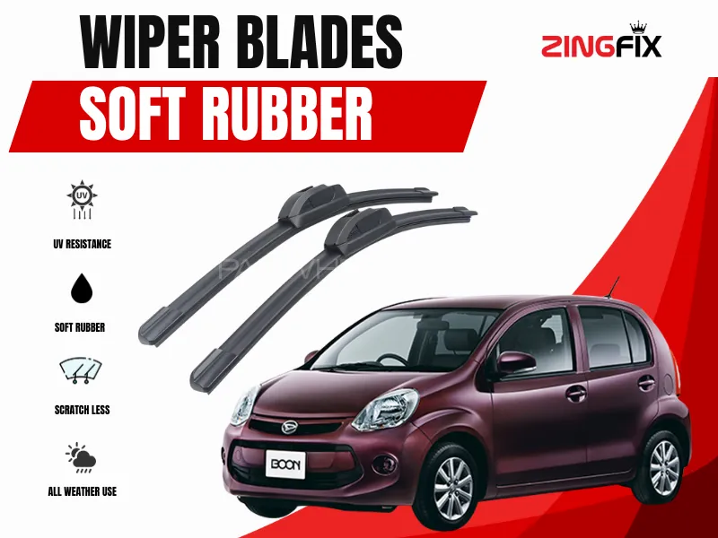 ZIngfix Soft Rubber Wiper Blade for Daihatsu Boon (2010–2019) Image-1
