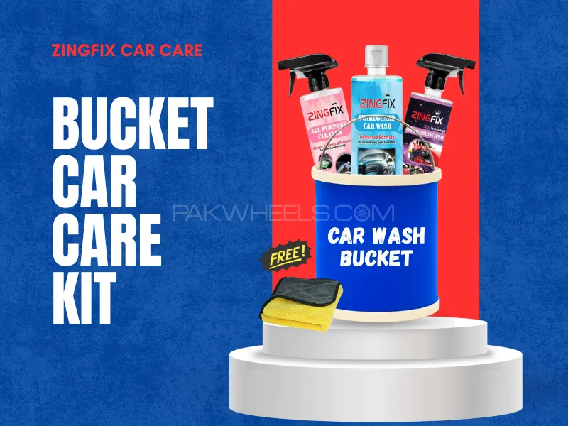 Zingfix Car Detailing Bucket Kit with Free Microfiber Image-1